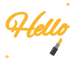 動く！口紅で書いている文字。