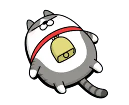 動く 擦れねこ（サバトラ）