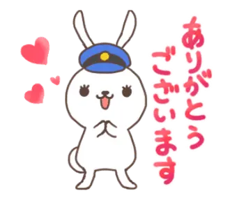 動く！うさぎのもっちぃ駅長