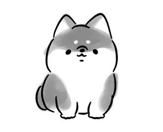 動くほんわかしばいぬ３-黒-