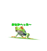 動く！カエルのオリバくん。