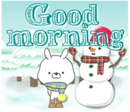 冬♪でか文字うさぎ14（よく使う言葉）