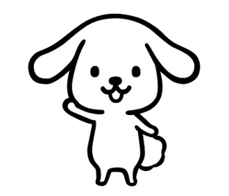 動く♪ダス犬ハッピースタンプ