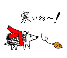 【冬＆クリスマス】ハリネズミ＆ピヨ