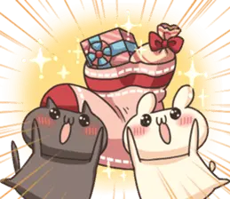 うさぎのしろとねこのくろ ぱーと5冬!