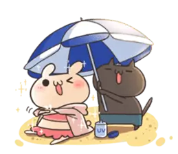 うさぎのしろとねこのくろ ぱーと7夏!