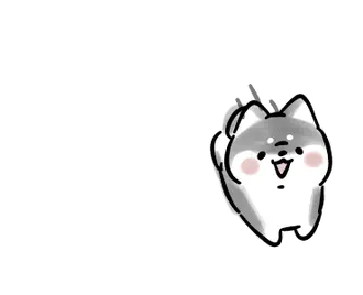 動くほんわかしばいぬ３-黒-