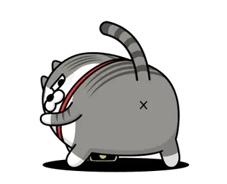 動く 擦れねこ4（サバトラ）