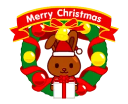 動く！チョコうさぎのクリスマス