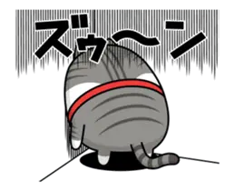 動く 擦れねこ3（サバトラ）