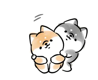 動くほんわかしばいぬ３-黒-