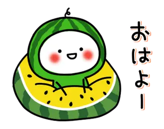 ▶動く。すいかの着ぐるみちゃん