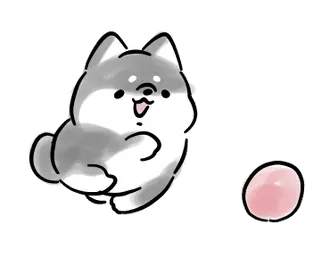 動くほんわかしばいぬ３-黒-