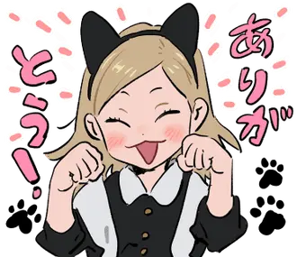 ネコミミちゃんとハチワレ