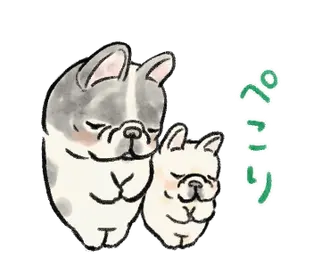 動く！愉快なフレンチブルドッグ