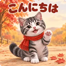 もふもふ猫の秋とハロウィン