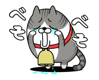 動く 擦れねこ4（サバトラ）