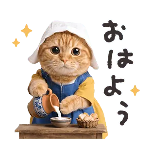 動く♪ネコが名画に！？
