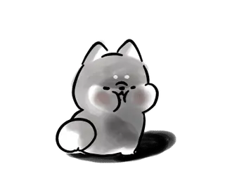 動くほんわかしばいぬ３-黒-