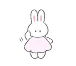 ふんわりうさちゃん（ほぼ文字なし）