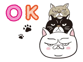 THE ぶさねこ 動くスタンプ