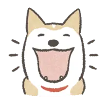 のばされわんこの動くスタンプ