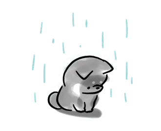 動くほんわかしばいぬ３-黒-