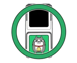 動く 擦れねこ3（サバトラ）