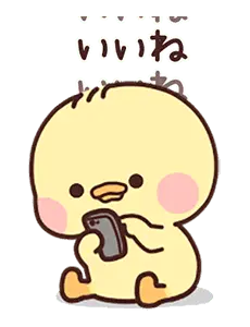 【動く】かわいく怒るアヒルくん