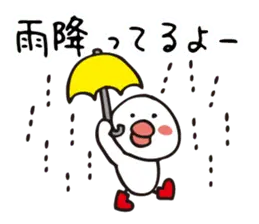 雨の日,晴れの日,くもりの日(天気スタンプ)