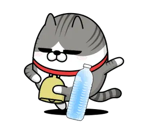 動く 擦れねこ4（サバトラ）