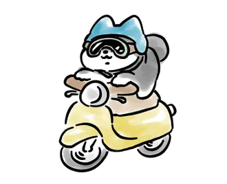 動くほんわかしばいぬ３-黒-