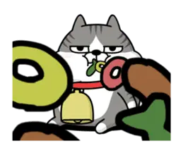動く 擦れねこ3（サバトラ）