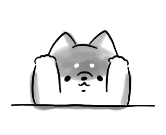 動くほんわかしばいぬ３-黒-