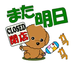 動く！赤ちゃんトイプー「でか文字」