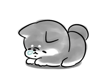 動くほんわかしばいぬ３-黒-