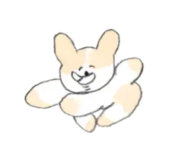 抑えきれない喜びいぬ
