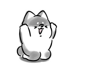 動くほんわかしばいぬ３-黒-