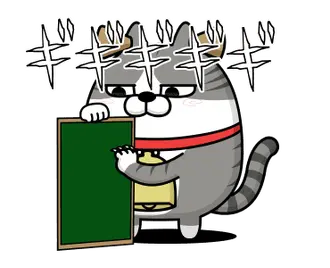 動く 擦れねこ4（サバトラ）