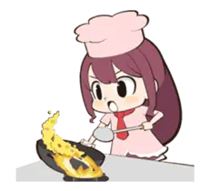 ヒマリとくまの動くスタンプ