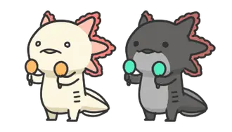 動く！人生はウーパールーパー